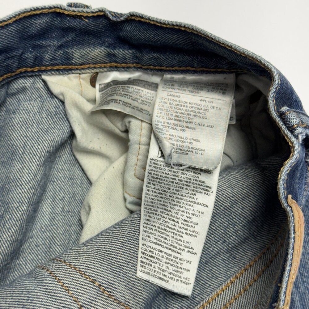 Levi's 501 Button Fly Jeans Mens 34x34 (32x30) - Picture 9 of 13